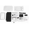 Kit de Remplacement de Réparation Complète de Boîtier 3DS XL pour Systèmes Complets de Réparation Rouge Bleu Blanc (Blanc)