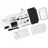 Kit de Remplacement de Réparation Complète de Boîtier 3DS XL pour Systèmes Complets de Réparation Rouge Bleu Blanc (Blanc)