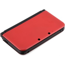 Kit de Remplacement de Réparation Complète de Boîtier 3DS XL pour Systèmes Complets de Réparation Rouge Bleu Blanc (Rouge)