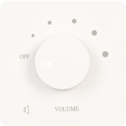 Contrôle de Volume Professionnel 50W, Bouton de Réglage à 5 Vitesses, Contrôleur de Volume, Haut-parleurs Domestiques (Blanc)