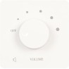 Contrôle de Volume Professionnel 50W, Bouton de Réglage à 5 Vitesses, Contrôleur de Volume, Haut-parleurs Domestiques (Blanc)