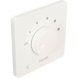 Contrôle de Volume Professionnel 50W, Bouton de Réglage à 5 Vitesses, Contrôleur de Volume, Haut-parleurs Domestiques (Blanc)