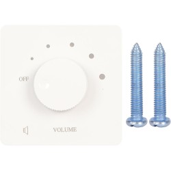 Contrôle de Volume Professionnel 50W, Bouton de Réglage à 5 Vitesses, Contrôleur de Volume, Haut-parleurs Domestiques (Blanc)