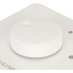 Contrôle de Volume Professionnel 50W, Bouton de Réglage à 5 Vitesses, Contrôleur de Volume, Haut-parleurs Domestiques (Blanc)