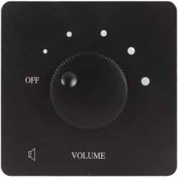 Contrôle de Volume Professionnel 50W, Bouton de Réglage à 5 Vitesses, Contrôleur de Volume, Haut-parleurs Domestiques (Noir)