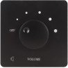 Contrôle de Volume Professionnel 50W, Bouton de Réglage à 5 Vitesses, Contrôleur de Volume, Haut-parleurs Domestiques (Noir)