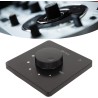Contrôle de Volume Professionnel 50W, Bouton de Réglage à 5 Vitesses, Contrôleur de Volume, Haut-parleurs Domestiques (Noir)
