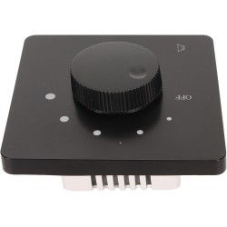 Contrôle de Volume Professionnel 50W, Bouton de Réglage à 5 Vitesses, Contrôleur de Volume, Haut-parleurs Domestiques (Noir)