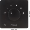 Contrôle de Volume Professionnel 50W, Bouton de Réglage à 5 Vitesses, Contrôleur de Volume, Haut-parleurs Domestiques (Noir)