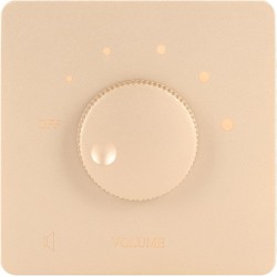 Contrôle de Volume Professionnel 50W, Bouton de Réglage à 5 Vitesses, Contrôleur de Volume, Haut-parleurs Domestiques (Or)