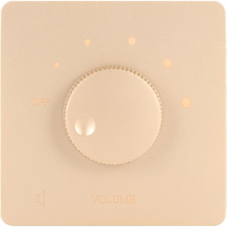 Contrôle de Volume Professionnel 50W, Bouton de Réglage à 5 Vitesses, Contrôleur de Volume, Haut-parleurs Domestiques (Or)