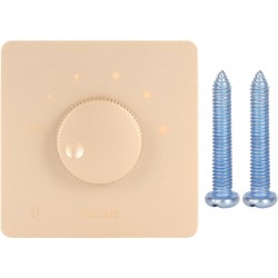 Contrôle de Volume Professionnel 50W, Bouton de Réglage à 5 Vitesses, Contrôleur de Volume, Haut-parleurs Domestiques (Or)
