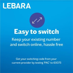 Lebara Carte SIM : 5 Go pour 2,50 £, moitié prix pour les 3 premiers mois, pas de contrat, appels britanniques, SMS et appels in