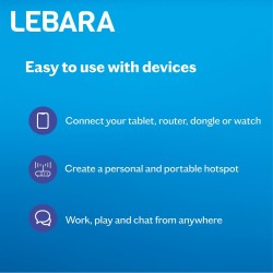Lebara Carte SIM : 5 Go pour 2,50 £, moitié prix pour les 3 premiers mois, pas de contrat, appels britanniques, SMS et appels in