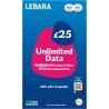 Lebara Carte SIM, données illimitées SIM, demi-prix pour les 3 premiers mois, pas de contrat, payer lorsque vous activez la SIM,