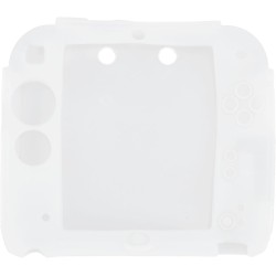 Coque de en silicone 2ds avec protections d'écran supérieure et inférieure, coque souple résistante aux rayures pour contrôleur,