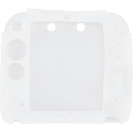 Coque de en silicone 2ds avec protections d'écran supérieure et inférieure, coque souple résistante aux rayures pour contrôleur,