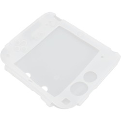 Coque de en silicone 2ds avec protections d'écran supérieure et inférieure, coque souple résistante aux rayures pour contrôleur,