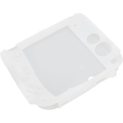 Coque de en silicone 2ds avec protections d'écran supérieure et inférieure, coque souple résistante aux rayures pour contrôleur,