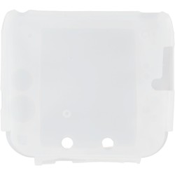 Coque de en silicone 2ds avec protections d'écran supérieure et inférieure, coque souple résistante aux rayures pour contrôleur,
