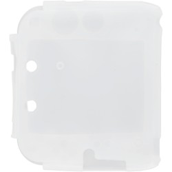 Coque de en silicone 2ds avec protections d'écran supérieure et inférieure, coque souple résistante aux rayures pour contrôleur,