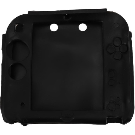 Coque de en silicone 2ds avec protections d'écran supérieure et inférieure, coque souple résistante aux rayures pour contrôleur,