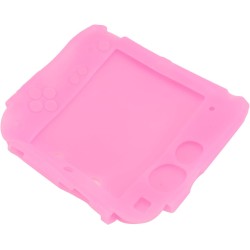 Coque de en Silicone 2DS avec Protections D'écran Supérieure et Inférieure, Coque Souple Résistante aux Rayures pour Contrôleur,