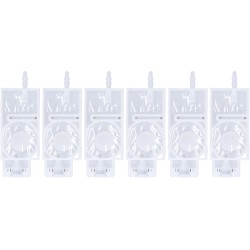 Amortisseur D'encre Remplacement de la Tête à Jet D'encre pour Imprimante XP600 - Amortisseur PP Rectangulaire de 6pcs - Forte R