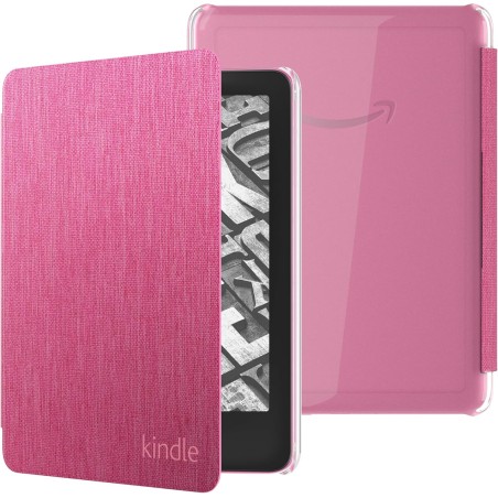 Tout nouvel étui en tissu avec dos transparent pour kindle paperblanc (modèle 2024) et kindle colorsoft signature edition