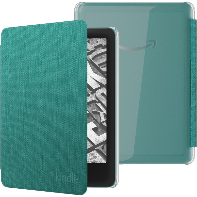 Tout nouvel étui en tissu avec dos transparent pour kindle paperblanc (modèle 2024) et kindle colorsoft signature edition
