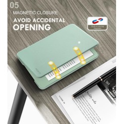 MoKo Étui Compatible avec 6" Kindle(11e Génération Modèle 2024/2022) & Version Internationale, Coque Légère avec Réveil/Sommeil 