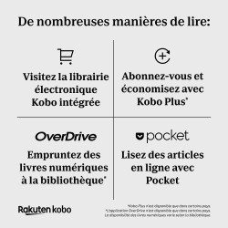 Kobo Clara BW | Liseuse | Écran Tactile Anti-reflet de 6” avec ComfortLight Pro | Option de Mode Sombre | Livres Audio | Étanche