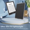 TQQ Étui pour 6 Pouces Amazon Kindle 11e génération 2024 et 2022, Coque arrière Fine et Souple en Caoutchouc TPU avec Bords renf