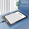 TQQ Étui pour 6 Pouces Amazon Kindle 11e génération 2024 et 2022, Coque arrière Fine et Souple en Caoutchouc TPU avec Bords renf