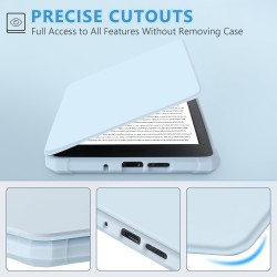 Tqq étui pour amazon kindle 11e génération 2024 et 2022 de 6 pouces, protection complète, veille/réveil automatique, fermeture m