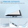Tqq étui pour amazon kindle 11e génération 2024 et 2022 de 6 pouces, protection complète, veille/réveil automatique, fermeture m