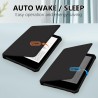 Tqq étui pour amazon kindle 11e génération 2024 et 2022 de 6 pouces, protection complète, veille/réveil automatique, fermeture m