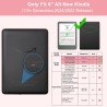 Tqq étui pour amazon kindle 11e génération 2024 et 2022 de 6 pouces, protection complète, veille/réveil automatique, fermeture m