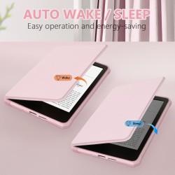 Tqq étui pour amazon kindle 11e génération 2024 et 2022 de 6 pouces, protection complète, veille/réveil automatique, fermeture m
