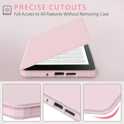 Tqq étui pour amazon kindle 11e génération 2024 et 2022 de 6 pouces, protection complète, veille/réveil automatique, fermeture m