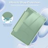 FINTIE Étui pour 6" Kindle (11e Génération, Modèle 2024/2022), Étui Transparent en TPU Souple Housse Veille/Réveil Auto, Vert Ag