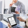 FINTIE Étui pour 6" Kindle (11e Génération, Modèle 2024/2022), Étui Transparent en TPU Souple Housse Veille/Réveil Auto, Marbre 