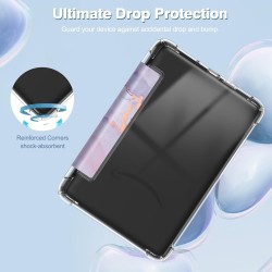 FINTIE Étui pour 6" Kindle (11e Génération, Modèle 2024/2022), Étui Transparent en TPU Souple Housse Veille/Réveil Auto, Marbre 