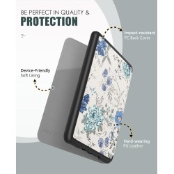 Moko étui compatible avec 7" kindle paperblanc (12th generation-2024) and kindle colorsoft signature edition 2024, etui léger av