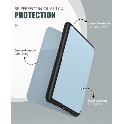 Moko étui compatible avec 7" kindle paperblanc (12th generation-2024) and kindle colorsoft signature edition 2024, etui léger av