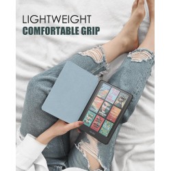 Moko étui compatible avec 7" kindle paperblanc (12th generation-2024) and kindle colorsoft signature edition 2024, etui léger av