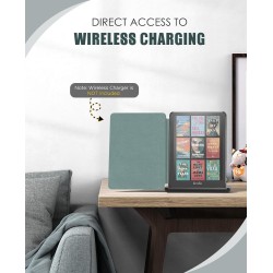 Moko étui compatible avec 7" kindle paperblanc (12th generation-2024) and kindle colorsoft signature edition 2024, etui léger av