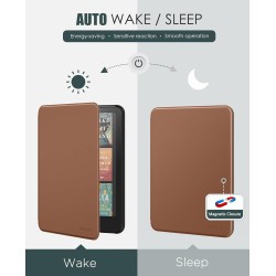 Moko étui compatible avec 7" kindle paperblanc (12th generation-2024) and kindle colorsoft signature edition 2024, etui léger av