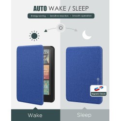 Moko étui compatible avec 7" kindle paperblanc (12th generation-2024) and kindle colorsoft signature edition 2024, etui léger av