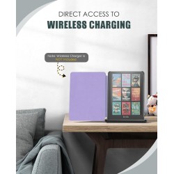 Moko étui compatible avec 7" kindle paperblanc (12th generation-2024) and kindle colorsoft signature edition 2024, etui léger av